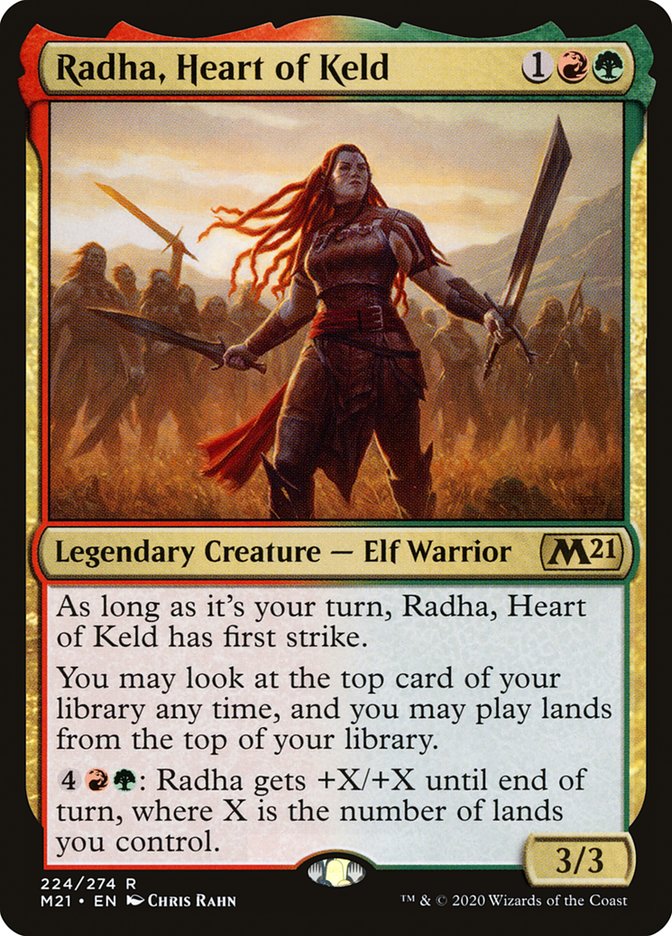 Radha, Heart of Keld [Core Set 2021] | Jomio and Rueliete's Cards and Comics