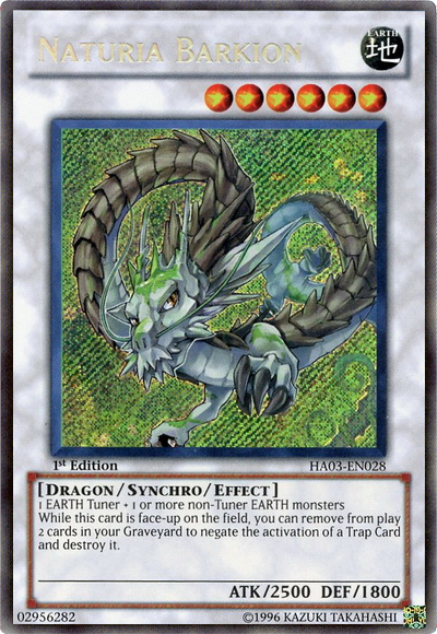 Naturia Barkion [HA03-EN028] Secret Rare | Jomio and Rueliete's Cards and Comics
