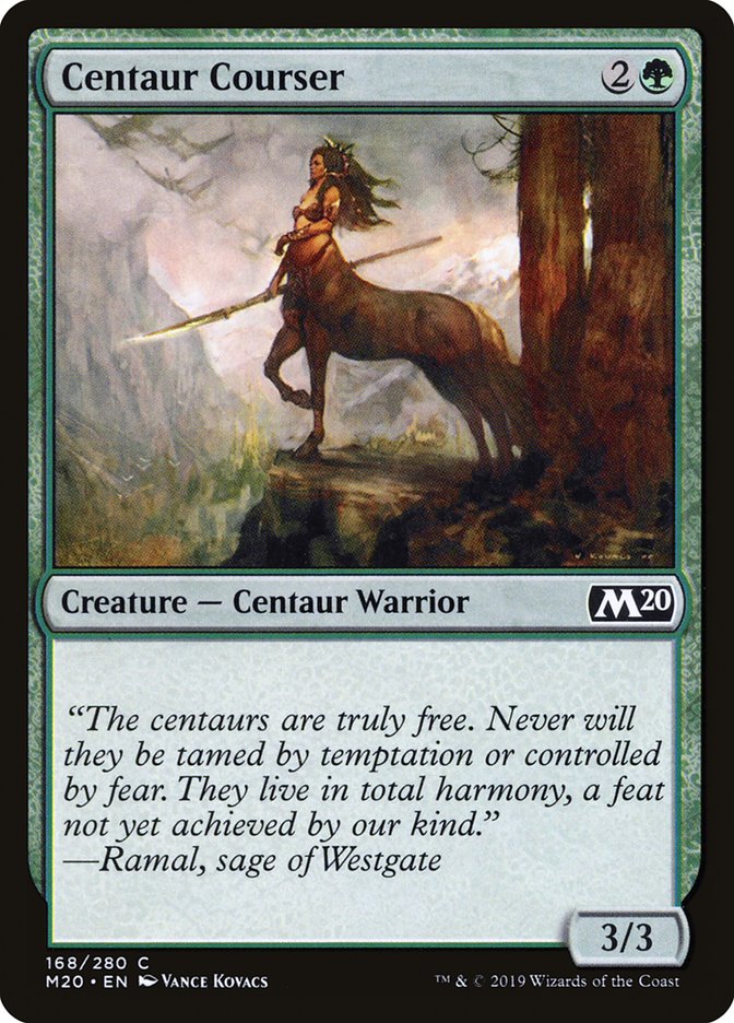 Centaur Courser [Core Set 2020] | Jomio and Rueliete's Cards and Comics