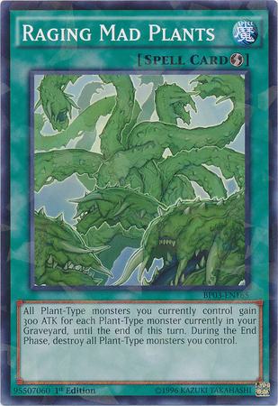 Raging Mad Plants (Shatterfoil) [BP03-EN165] Common | Jomio and Rueliete's Cards and Comics