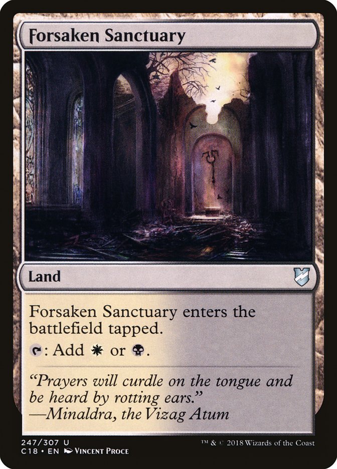 Forsaken Sanctuary [Commander 2018] | Jomio and Rueliete's Cards and Comics
