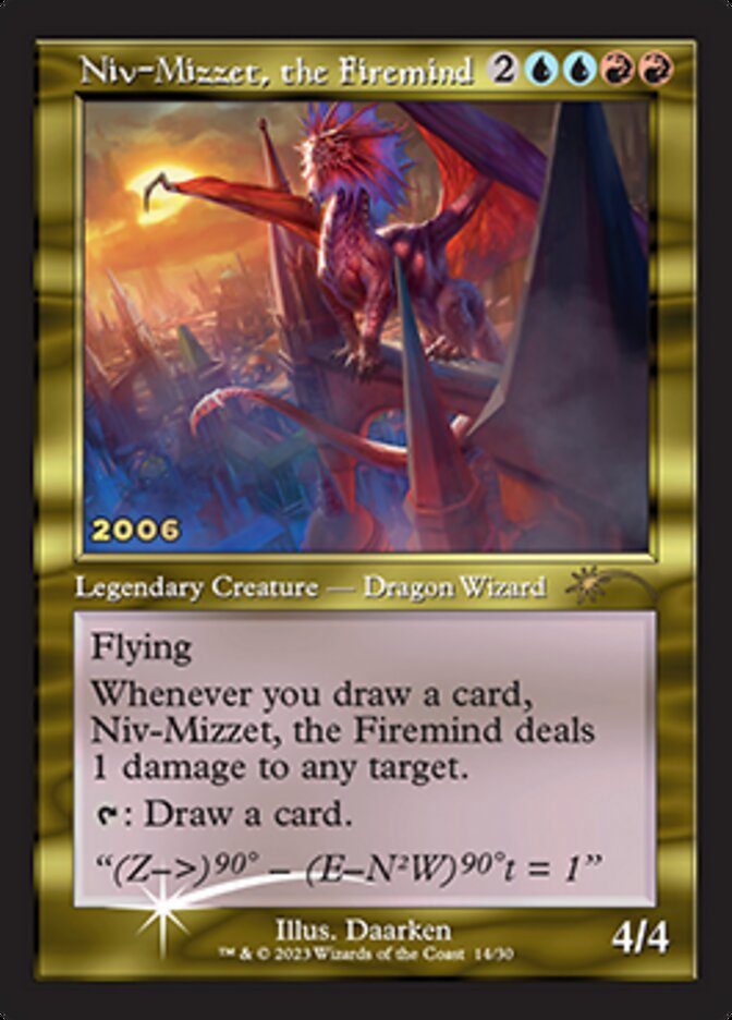 Niv-Mizzet, the Firemind [30th Anniversary Promos] | Jomio and Rueliete's Cards and Comics