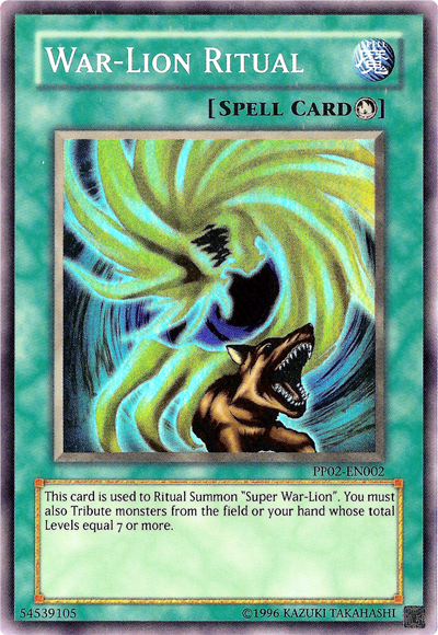 War-Lion Ritual [PP02-EN002] Super Rare | Jomio and Rueliete's Cards and Comics