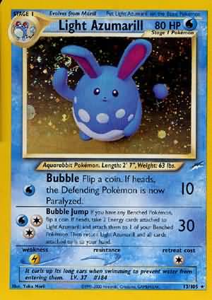 Light Azumarill (13/105) [Neo Destiny Unlimited] | Jomio and Rueliete's Cards and Comics