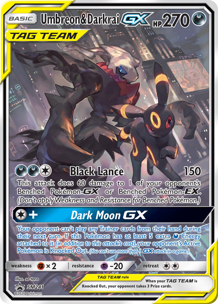 Umbreon & Darkrai GX (SM241) [Sun & Moon: Black Star Promos] | Jomio and Rueliete's Cards and Comics