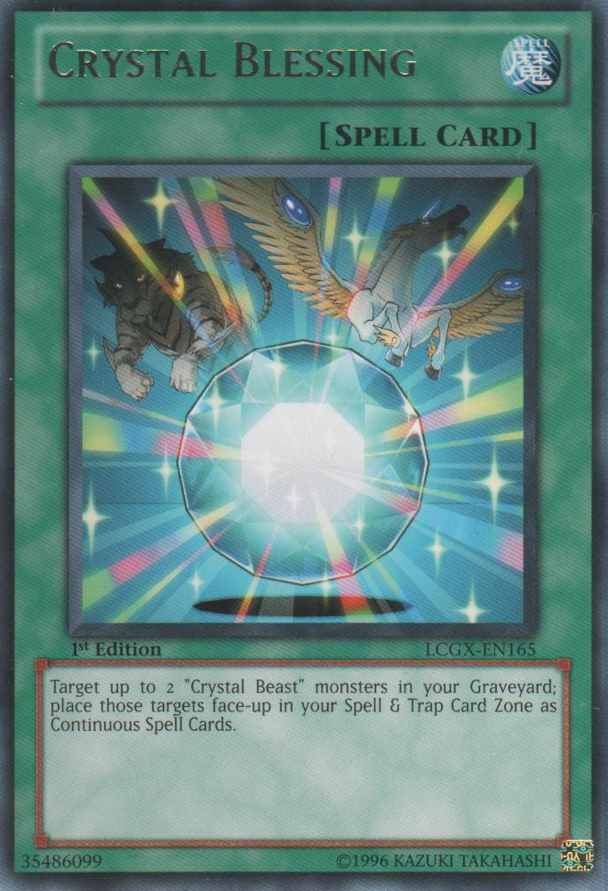 Crystal Blessing [LCGX-EN165] Rare | Jomio and Rueliete's Cards and Comics