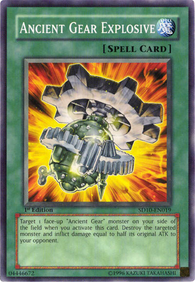 Ancient Gear Explosive [SD10-EN019] Common | Jomio and Rueliete's Cards and Comics