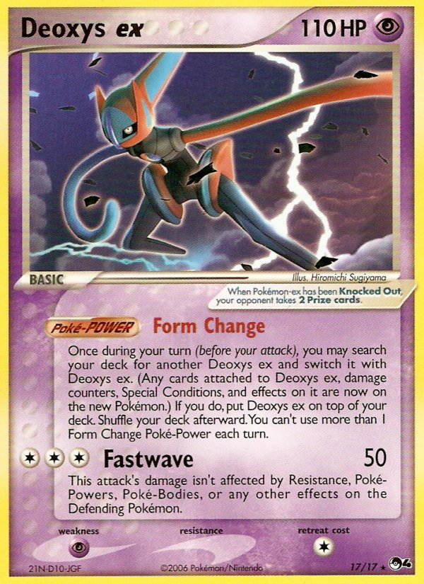 Deoxys ex (17/17) [POP Series 4] | Jomio and Rueliete's Cards and Comics