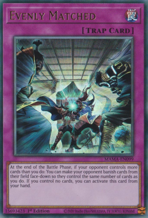 Evenly Matched [MAMA-EN099] Ultra Rare | Jomio and Rueliete's Cards and Comics