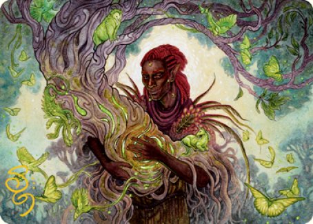 Circle of Dreams Druid Art Card (Gold-Stamped Signature) [Dungeons & Dragons: Adventures in the Forgotten Realms Art Series] | Jomio and Rueliete's Cards and Comics
