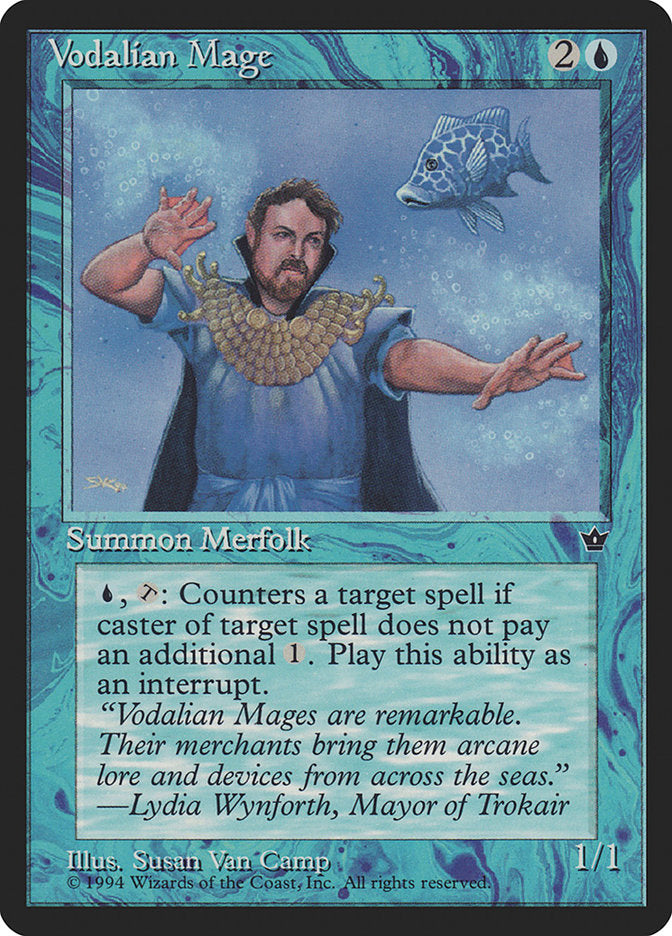 Vodalian Mage (Susan Van Camp) [Fallen Empires] | Jomio and Rueliete's Cards and Comics