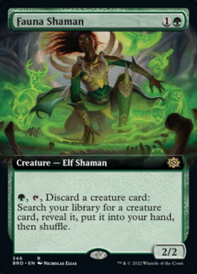 Fauna Shaman (Extended Art) [The Brothers' War] | Jomio and Rueliete's Cards and Comics