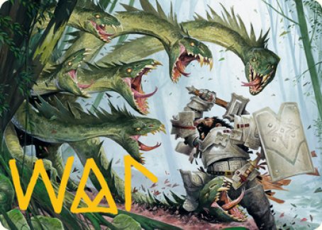 Lair of the Hydra Art Card (Gold-Stamped Signature) [Dungeons & Dragons: Adventures in the Forgotten Realms Art Series] | Jomio and Rueliete's Cards and Comics