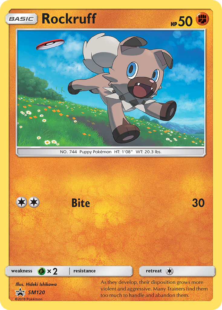Rockruff (SM120) [Sun & Moon: Black Star Promos] | Jomio and Rueliete's Cards and Comics