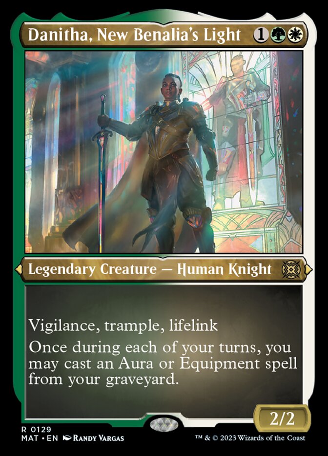 Danitha, New Benalia's Light (Foil Etched) [March of the Machine: The Aftermath] | Jomio and Rueliete's Cards and Comics