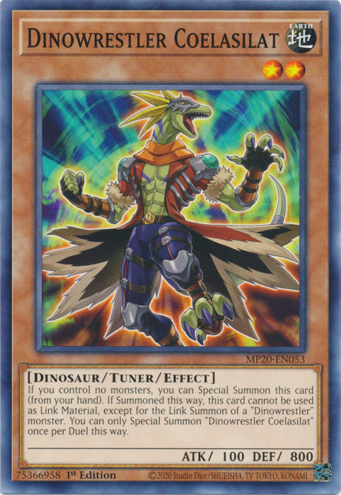 Dinowrestler Coelasilat [MP20-EN053] Common | Jomio and Rueliete's Cards and Comics
