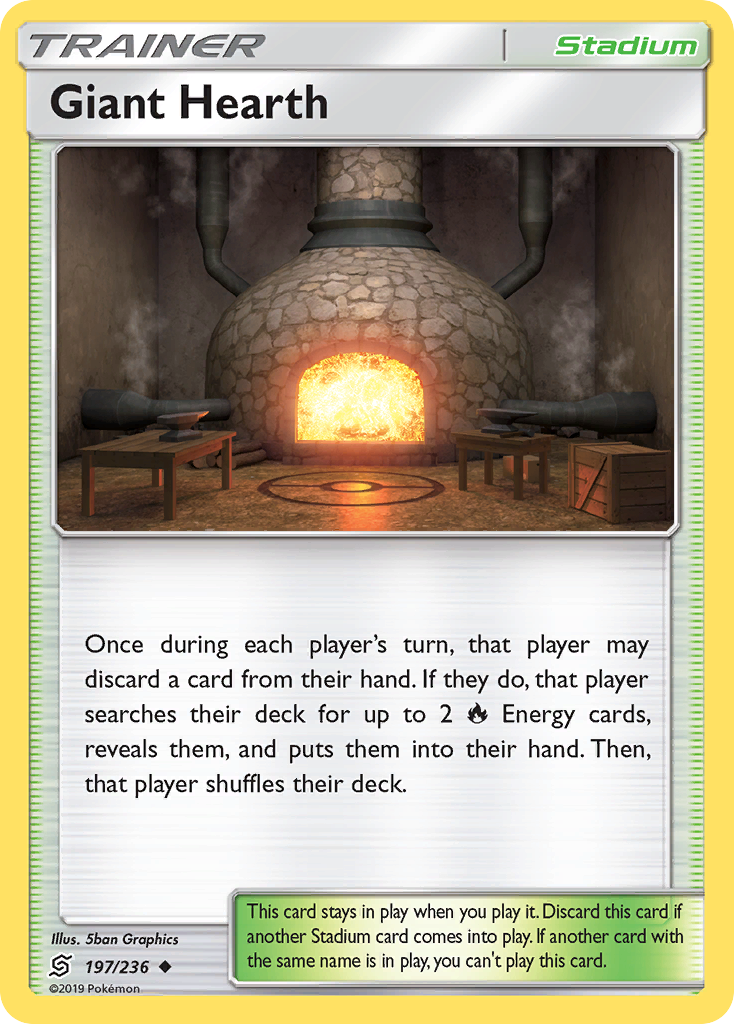 Giant Hearth (197/236) [Sun & Moon: Unified Minds] | Jomio and Rueliete's Cards and Comics