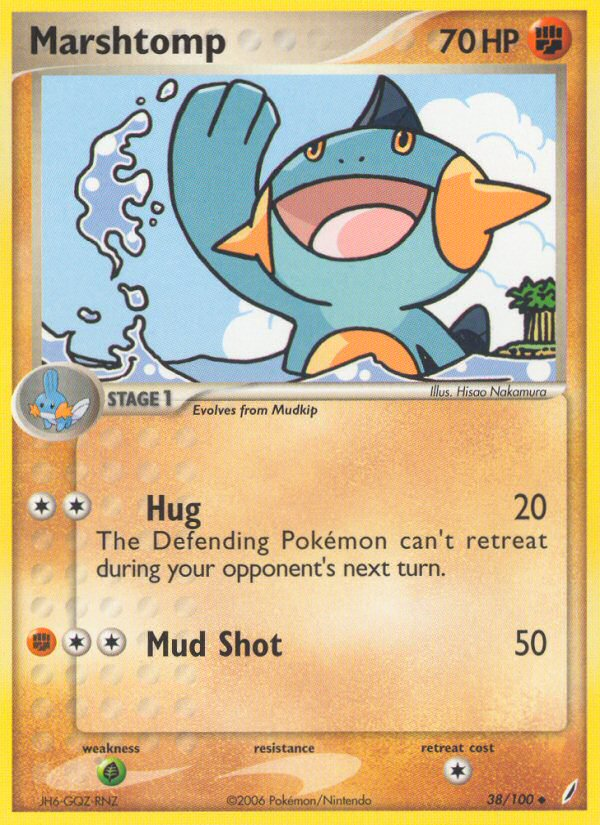 Marshtomp (38/100) [EX: Crystal Guardians] | Jomio and Rueliete's Cards and Comics