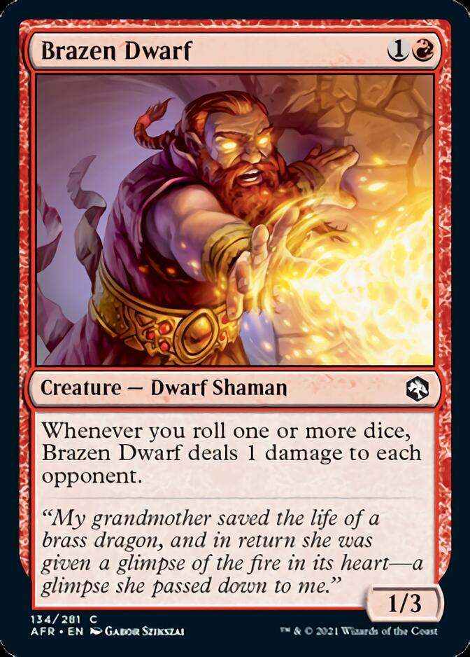 Brazen Dwarf [Dungeons & Dragons: Adventures in the Forgotten Realms] | Jomio and Rueliete's Cards and Comics