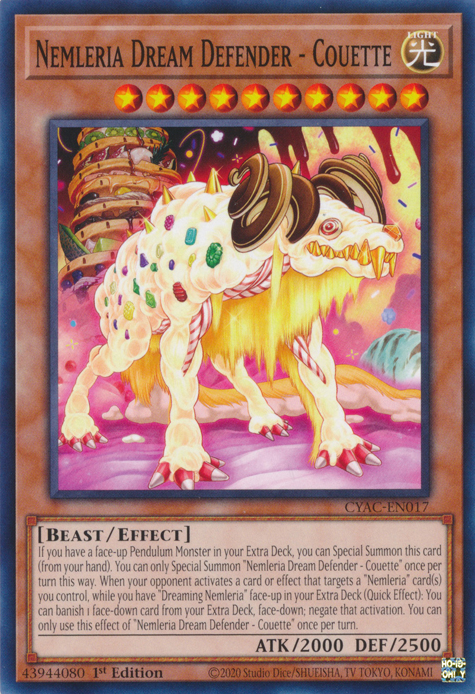 Nemleria Dream Defender - Couette [CYAC-EN017] Common | Jomio and Rueliete's Cards and Comics