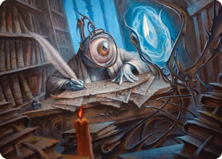 Unblinking Observer Art Card [Innistrad: Midnight Hunt Art Series] | Jomio and Rueliete's Cards and Comics