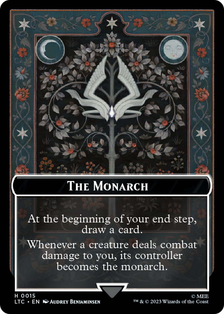 The Monarch // Treasure Double-Sided Token [The Lord of the Rings: Tales of Middle-Earth Commander Tokens] | Jomio and Rueliete's Cards and Comics