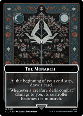 The Monarch // Treasure Double-Sided Token [The Lord of the Rings: Tales of Middle-Earth Commander Tokens] | Jomio and Rueliete's Cards and Comics