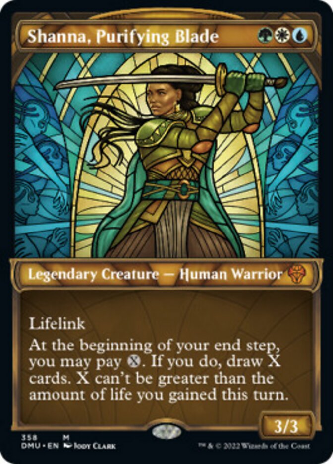 Shanna, Purifying Blade (Showcase Textured) [Dominaria United] | Jomio and Rueliete's Cards and Comics