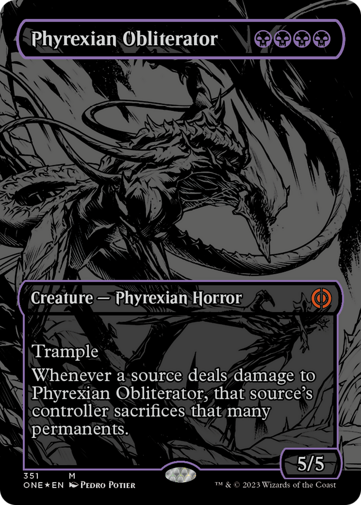 Phyrexian Obliterator (Oil Slick Raised Foil) [Phyrexia: All Will Be One] | Jomio and Rueliete's Cards and Comics