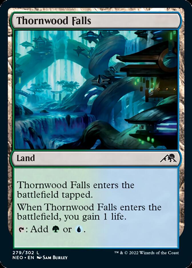 Thornwood Falls [Kamigawa: Neon Dynasty] | Jomio and Rueliete's Cards and Comics