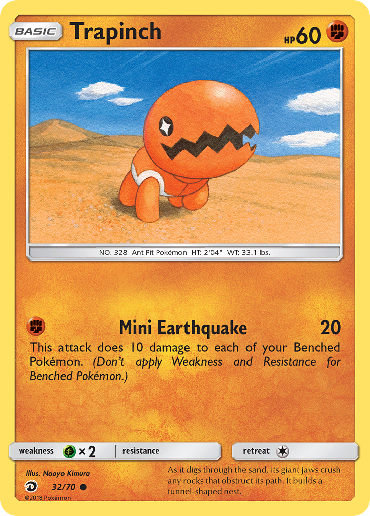 Trapinch (32/70) [Sun & Moon: Dragon Majesty] | Jomio and Rueliete's Cards and Comics