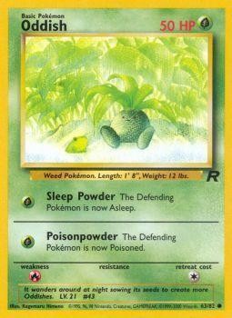 Oddish (63/82) [Team Rocket Unlimited] | Jomio and Rueliete's Cards and Comics