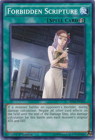Forbidden Scripture [BP03-EN184] Common | Jomio and Rueliete's Cards and Comics