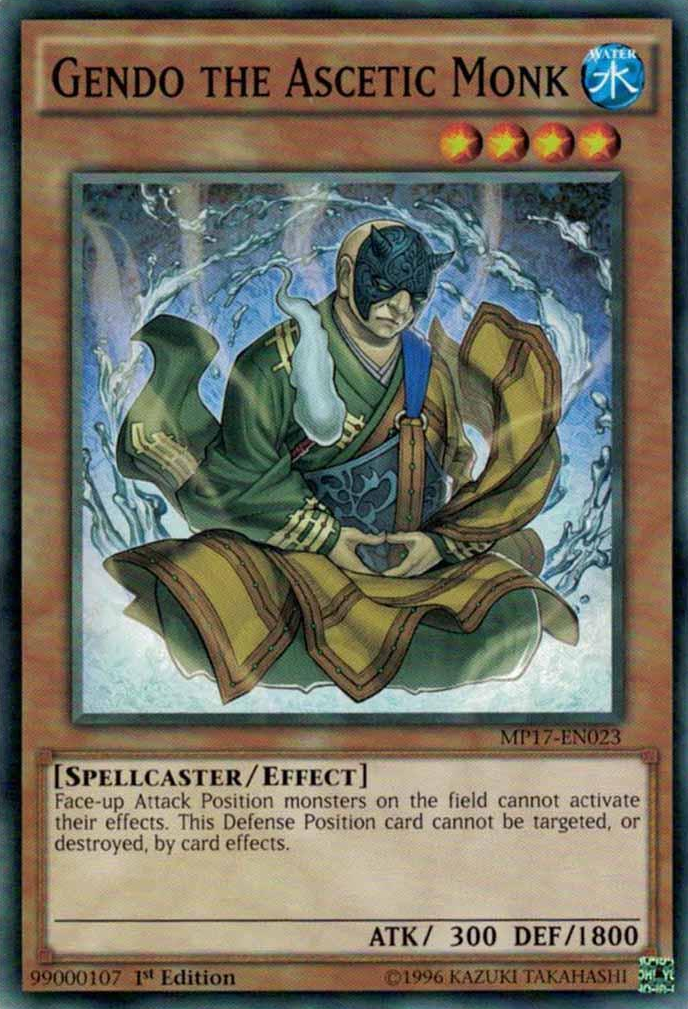 Gendo the Ascetic Monk [MP17-EN023] Common | Jomio and Rueliete's Cards and Comics