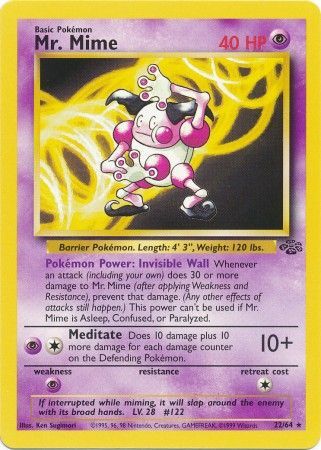 Mr. Mime (22/64) [Jungle Unlimited] | Jomio and Rueliete's Cards and Comics
