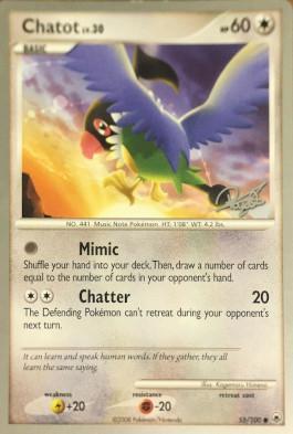 Chatot LV.30 (55/100) (Bliss Control - Paul Atanassov) [World Championships 2008] | Jomio and Rueliete's Cards and Comics