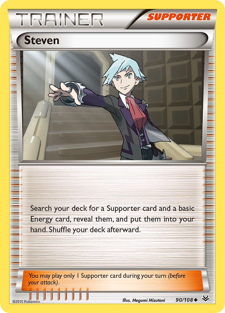 Steven (90/108) [XY: Roaring Skies] | Jomio and Rueliete's Cards and Comics