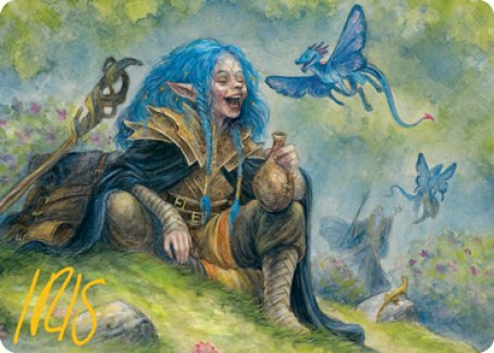 Feywild Trickster Art Card (Gold-Stamped Signature) [Dungeons & Dragons: Adventures in the Forgotten Realms Art Series] | Jomio and Rueliete's Cards and Comics
