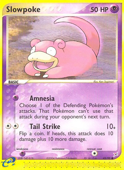 Slowpoke (45/95) [EX: Team Magma vs Team Aqua] | Jomio and Rueliete's Cards and Comics