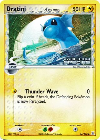 Dratini (66/113) (Delta Species) (Stamped) [EX: Delta Species] | Jomio and Rueliete's Cards and Comics
