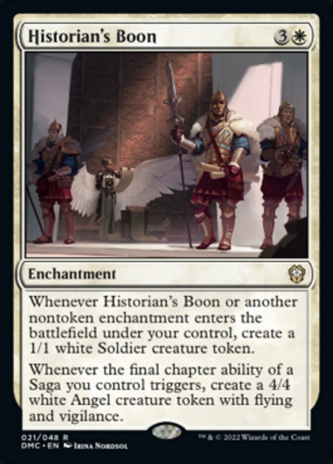 Historian's Boon [Dominaria United Commander] | Jomio and Rueliete's Cards and Comics