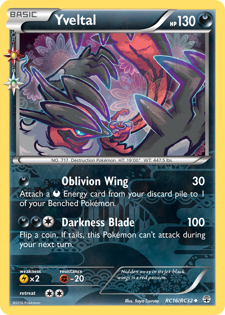 Yveltal (RC16/RC32) [XY: Generations] | Jomio and Rueliete's Cards and Comics