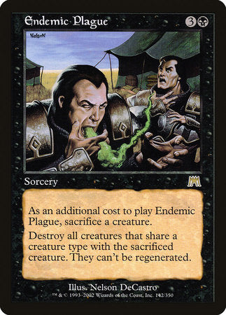 Endemic Plague [Onslaught] | Jomio and Rueliete's Cards and Comics