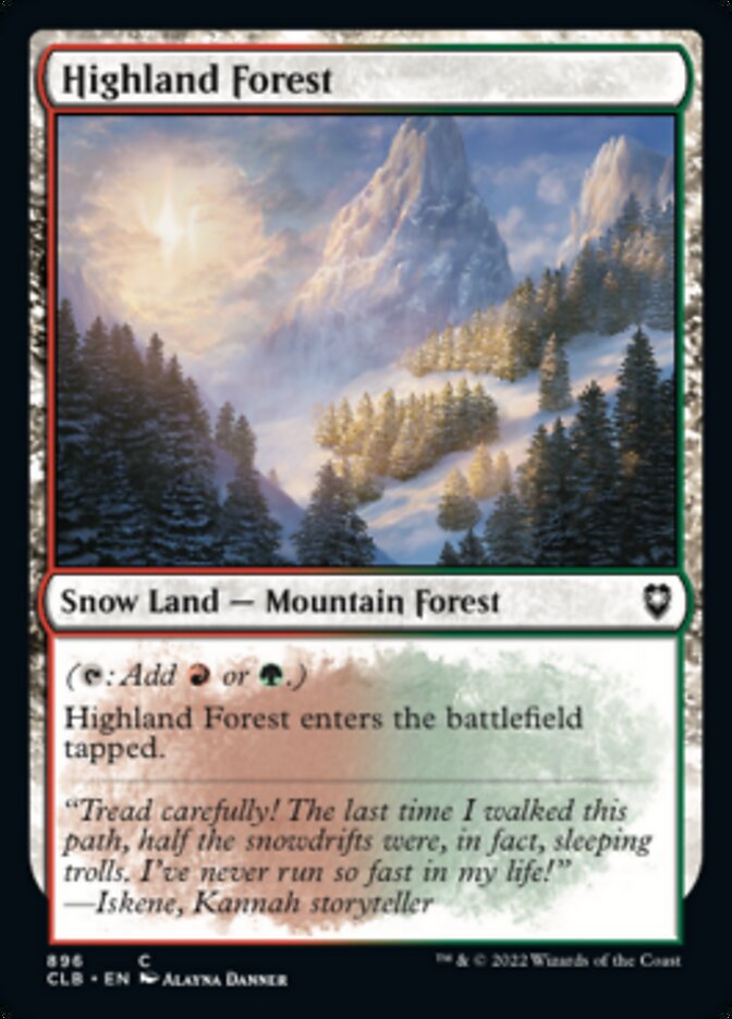 Highland Forest [Commander Legends: Battle for Baldur's Gate] | Jomio and Rueliete's Cards and Comics