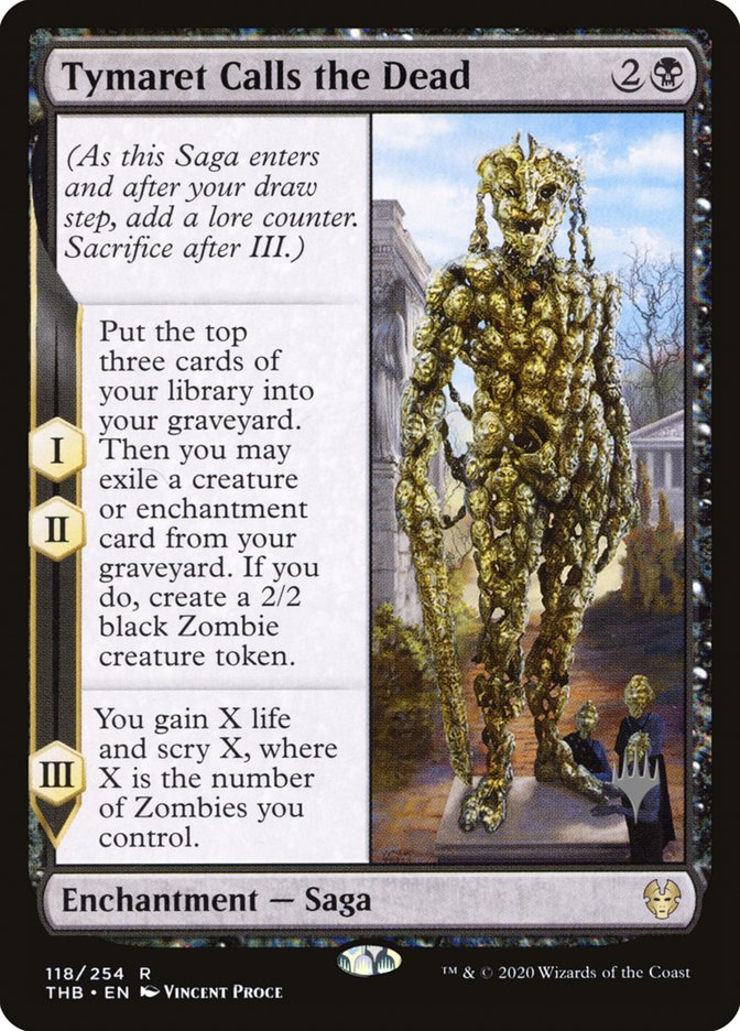 Tymaret Calls the Dead (Promo Pack) [Theros Beyond Death Promos] | Jomio and Rueliete's Cards and Comics