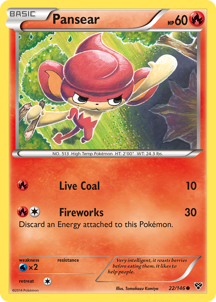 Pansear (22/146) [XY: Base Set] | Jomio and Rueliete's Cards and Comics