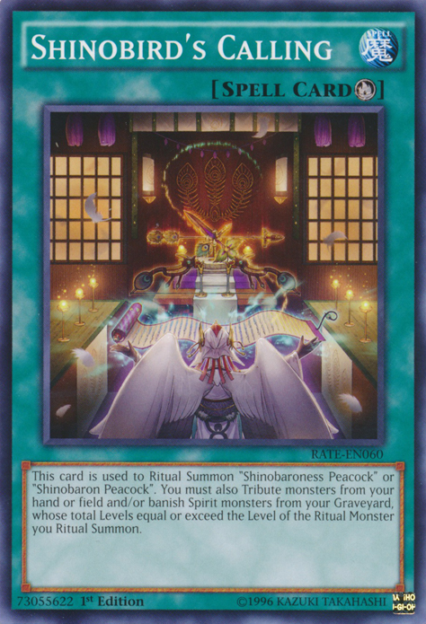 Shinobird's Calling [RATE-EN060] Common | Jomio and Rueliete's Cards and Comics