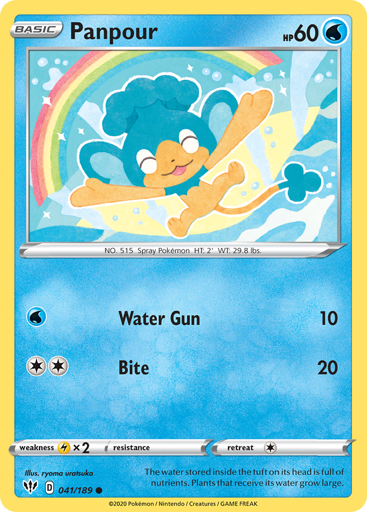 Panpour (041/189) [Sword & Shield: Darkness Ablaze] | Jomio and Rueliete's Cards and Comics