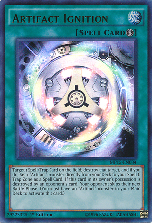 Artifact Ignition [MP15-EN034] Ultra Rare | Jomio and Rueliete's Cards and Comics