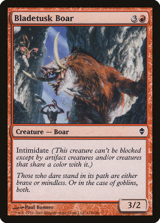Bladetusk Boar [Zendikar] | Jomio and Rueliete's Cards and Comics